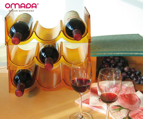Cantinetta Vino Portabottiglie da 12 Bottiglie in Diversi Colori, Omada Design - Imagen 3 de 9