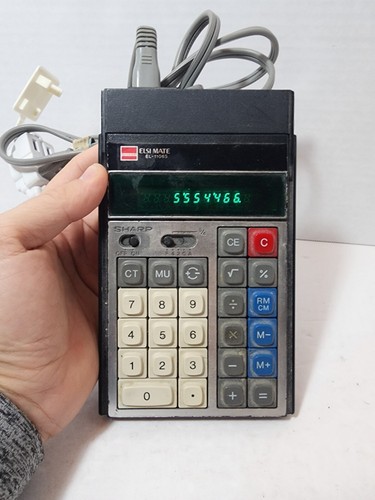 Vintage SHARP ELSI MATE Calculator Model EL-1106S. Tested and Works. Free Ship