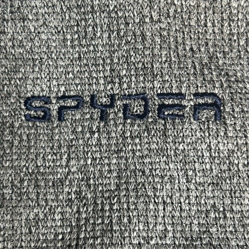 NWT Spyder Active Jacket 1/2 Zip Jacket Mens Large Gray Blue Woven Fleece SKi - Picture 5 of 9