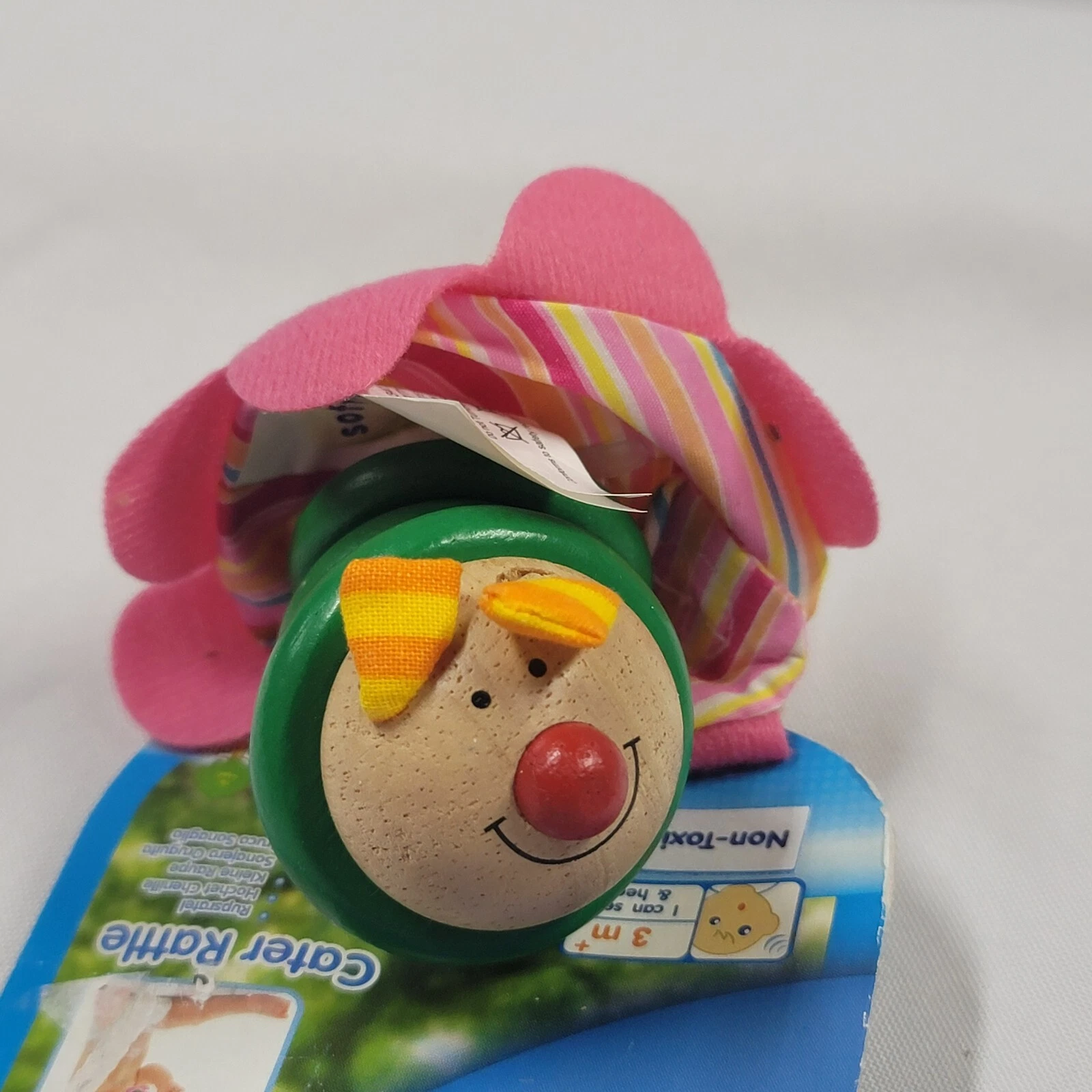 WonderWorld Soft Wood Wooden Cater Rattle Caterpillar Flower Baby Toy NEW
Opens in a new window or t