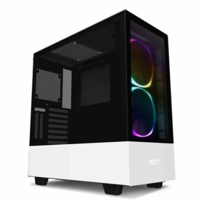 未使用 NZXT H510 ELITE ATXケース マットホワイト/ブラック NZXT H510 Elite Premium Compact Mid-tower ATX Case - White for