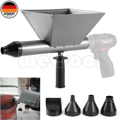 Zement Beton Sprayer Fugenpistole Mörtelpresse f Elektrisch Bohrmaschine 4 Düsen