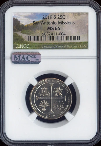 2019-S San Antonio Quarter NGC MS65 Auction