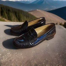 Cole Haan D26272 Women's Brown Patent Leather Penny Loafers/Shoes Size 5.5B