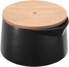 WMF Zuckerdose Kineo schwarz mit Holzdeckel