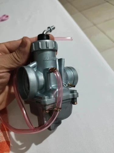 Genuine Real Mikuni 28mm Round Slide High Performance Carburetor Carb w oil port - Image 4 of 4