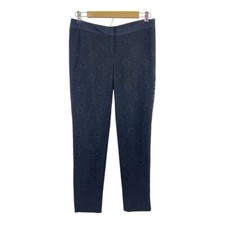 W by Worth Womens Size 2 Black Lace Straight Leg Dress Pants Slacks