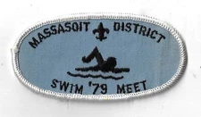 79 Swim Meet Massasoit District WHITE Border [Q-1126]