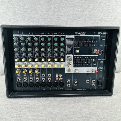 YAMAHA EMX312SC - 12-Channel Powered Mixer 2 x 300 Watts Black W/ Cables - Picture 8 of 19