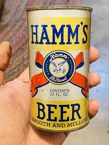 Hamm's Flat Top Beer Can Old Vintage Antique Saint Paul Minnesota Canco IRTP