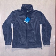 Columbia Fleece Jacket Full Zip Blue Womens Size Small