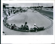 1981 Amtrak Open House Children Vintage Train Railroad Tracks Cars Photo 8x10