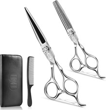 Professional Hair Cutting Scissors Kit, 440C 6.7  Barber Shears Set