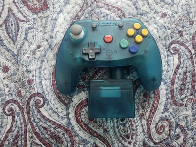 Retro Fighters Brawler64 Wireless Gamepad Controller for N64 - Blue Ice