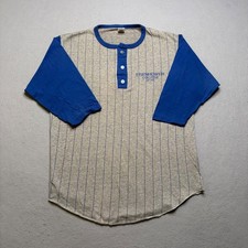 Camisa Medallion Henley Para Hombres L Gris Eisenhower College RIT De Colección A Rayas