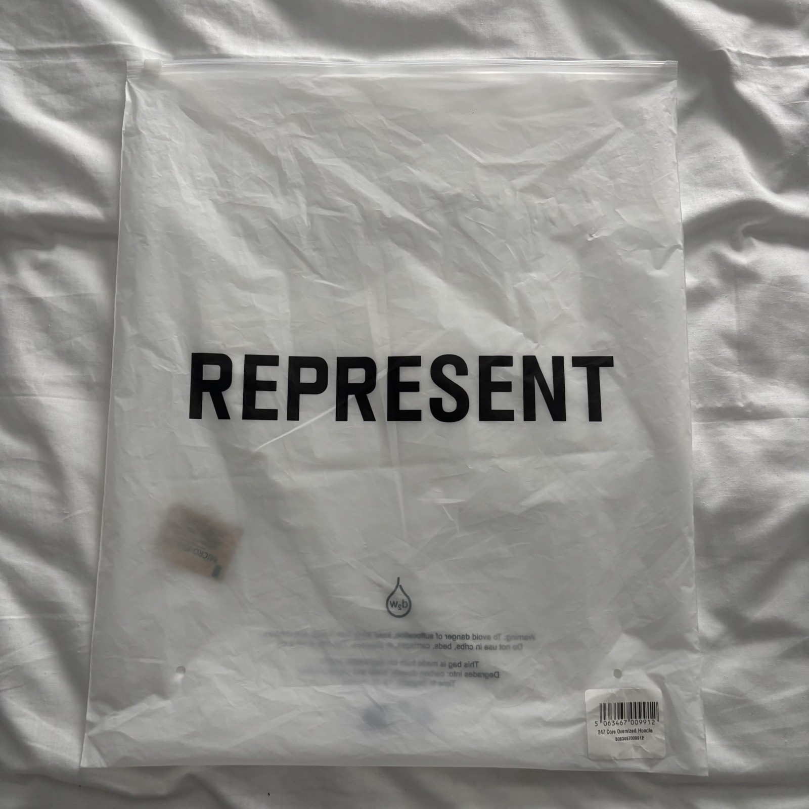 REPRESENT 247 Oversized Hoodie Brand New Size Medium Black 🚀 image 9