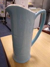 Arklow Pottery Ireland Light Blue 23 cm Jug Pitcher Vase in very good condition 