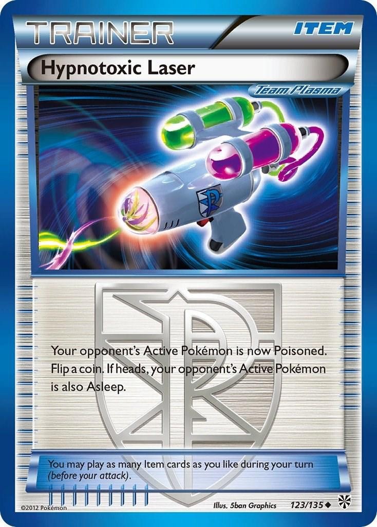Pokémon TCG - Hypnotoxic Laser - 123/135 - Uncommon - Plasma Storm [Light Play]