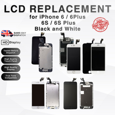 iPhone 6, 6 Plus, 6S, 6S Plus Retina LCD Digitizer 3D Touchscreen Ersatz