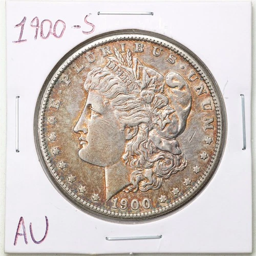 1900-S $1 Morgan Silver Dollar in AU Condition #6596