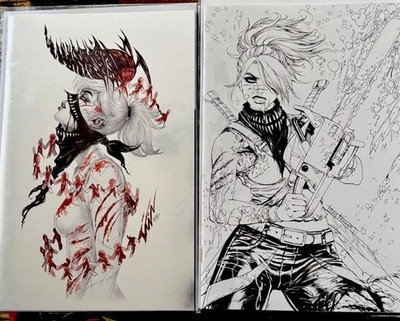 SOMETHING IS KILLING THE CHILDREN #1 Pen & Ink FOIL VIRGIN VAR SDCC 2x LOT