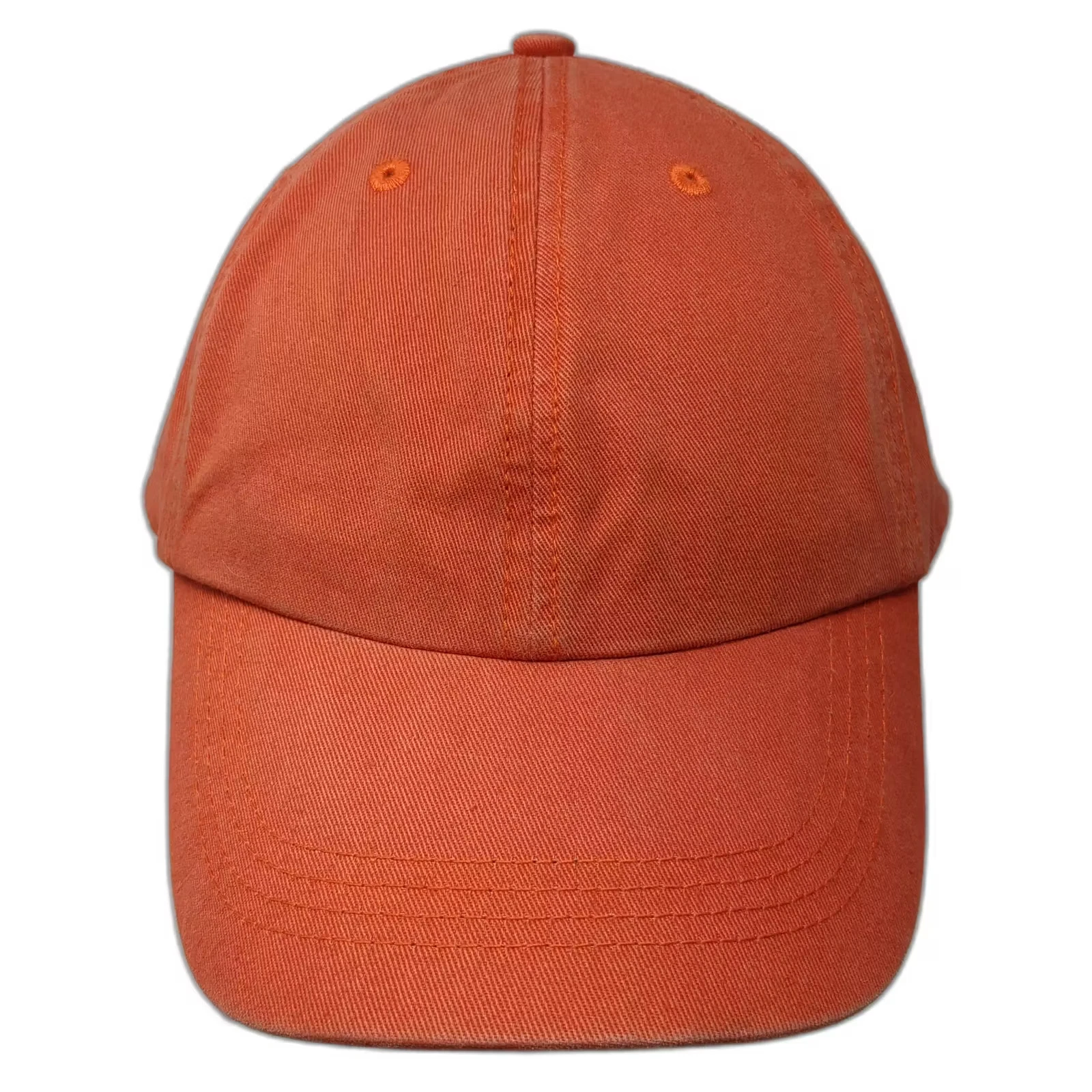 Alternative Baseball Cap Orange Blue OS Slideback Solid Blank Adjustable Hat