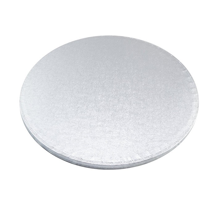 Essential Housewares Silver Foil Baking Cake Presentation Board - Round, 14in