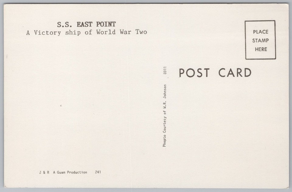 SS EAST POINT Victory Ship of WW2 Postcard | eBay