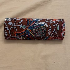 Vera Bradley Floral Hard Case Glasses Sunglasses Brown Multicolor Felt Lining