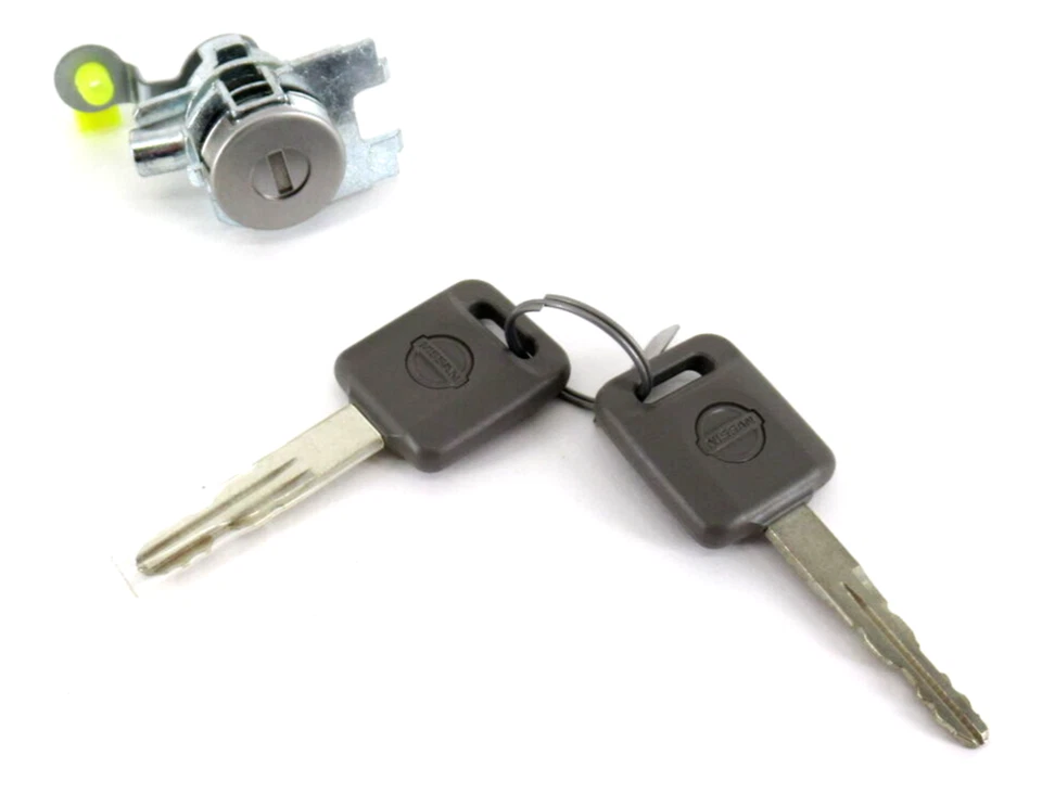 Juego de cilindros de cerradura de puerta izquierda conductor Nissan H0601-EL00B genuino fabricante de equipos originales 2007-2017 Versa Foto 2 de 4