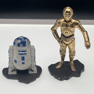 R2-D2 C-3P0 CTION MASTERS STAR WARS DIE CAST Metal FIGURE Loose VTG 1994 Kenner