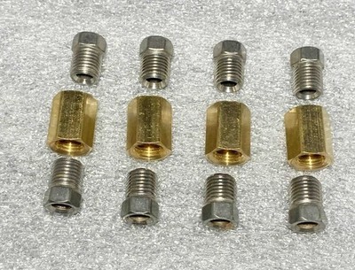 Force 10 Brakes 1/4 Edelstahl Bremsleitung Fitting Kit 7/16-24 12-teilig