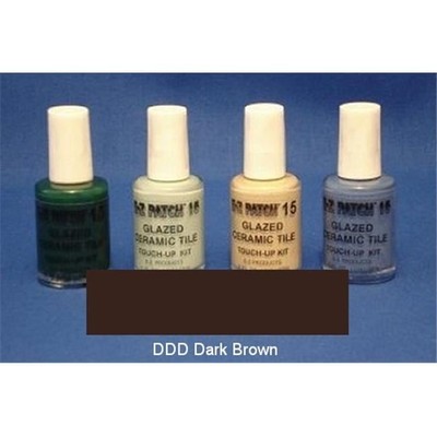 EZ Products EZP-935 GLAZED CERAMIC TILE TOUCH-UP 15-DDD DARK BROWN