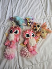 Magic Mixies Magical Misting Interactive Pet Pink Plush Blue Rainbow Lot Of 4