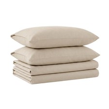 Tribeca Living Triple Brushed Soft Cotton Flannel Sheets Set Twin Xl Size