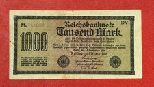 1000 Mark 1922 Weimar Republic VERY RARE WITH PRINTING ERROR