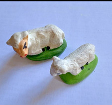 SANTONS ANCIENS DE  CRECHE de NOEL LES MOUTONS ESTAMPILLES