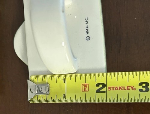 Hallmark Set 4 Anelli Tovaglioli Ceramica Bianca e Verde Porta Segnaposto Foglia - Foto 9 di 10