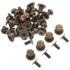 20 Sets Reusable Tiny Brass Drawer Handles Vintage Finish for Furniture Decor