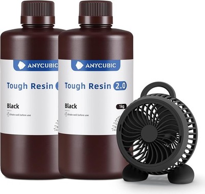 3D Drucker Resin 2000g Hohe Zähigkeit Hohe Präzision Schwarz für LCD DLP SLA