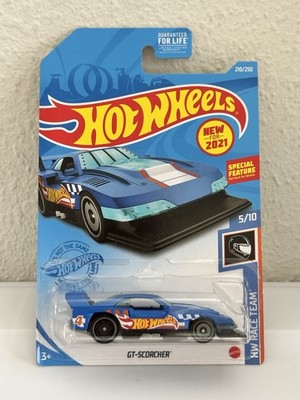 Hot Wheels GT-Scorcher Blue 2021 New Model HW Race Team Unleashed Let s Race