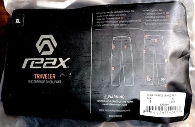 Motorcycle Rain Pants - Reax Traveler - Men's XL (more like M) - see description