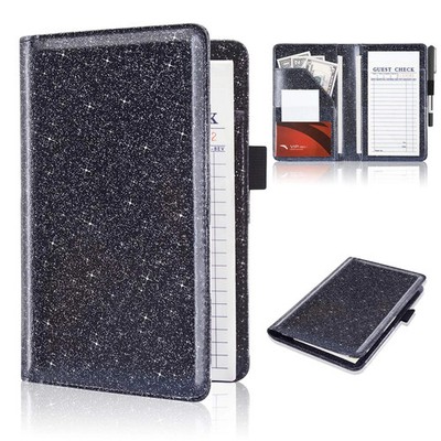Acdream Server Books for Waitress, Guest Book Note Pad, Cute Pocket Leather Mone