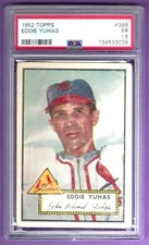 1952 Topps  #386  Eddie Yuhas - St. Louis Cardinals - PSA FR  1.5