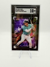 2024 Finest #8 Dominic Canzone Purple Refractor SGC 10 #/250