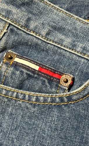 Vintage Tommy Hilfiger Jeans Size 9 Hip Jean Tommy Girl Low Rise Slim NWT Y2K 02 - Afbeelding 5 van 15