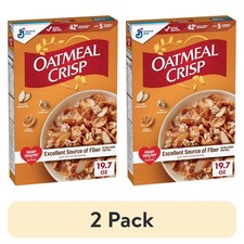  2 pack Oatmeal Crisp Heart Healthy Cereal Made with Whole Grain 19oz.....