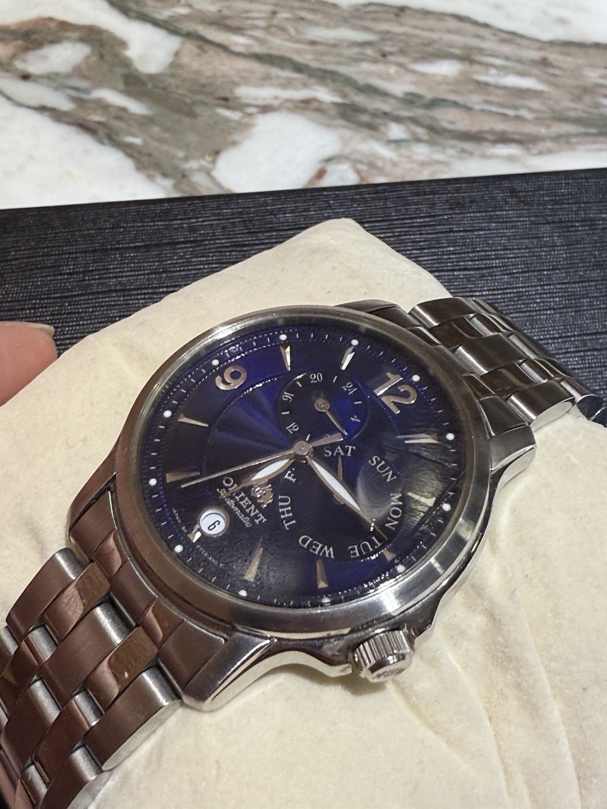 RARE Orient Automatic BLUE Multi-hands Pointer Day - image 8