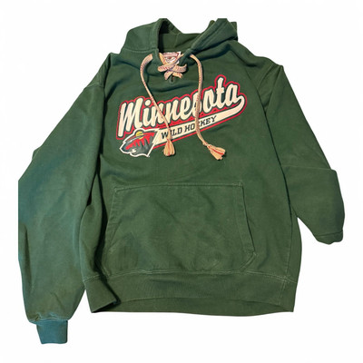 Minnesota Wild Hockey Hooded Sweatshirt Mens Medium Stadium Store Embroidered