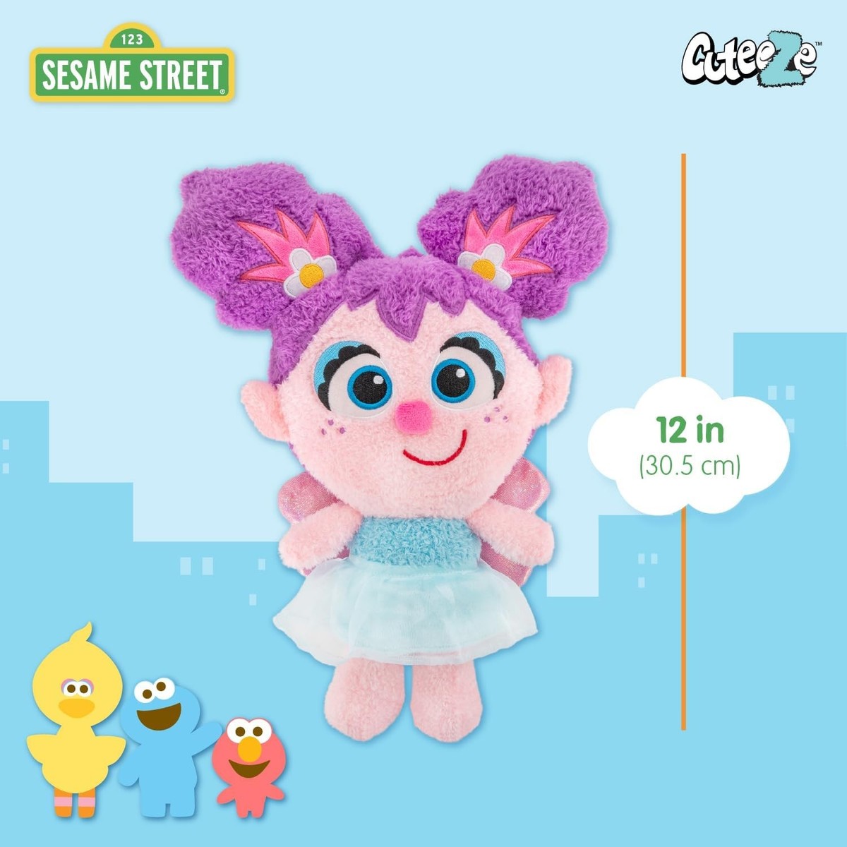 Sesame Street Cuteeze Abby Cadabby Plush 12 